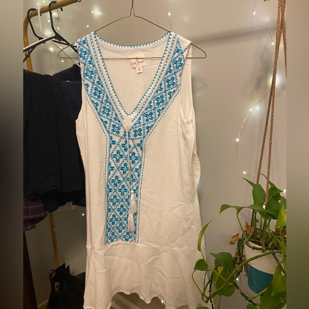 Julie Brown NYC white bohemian dress ☀️